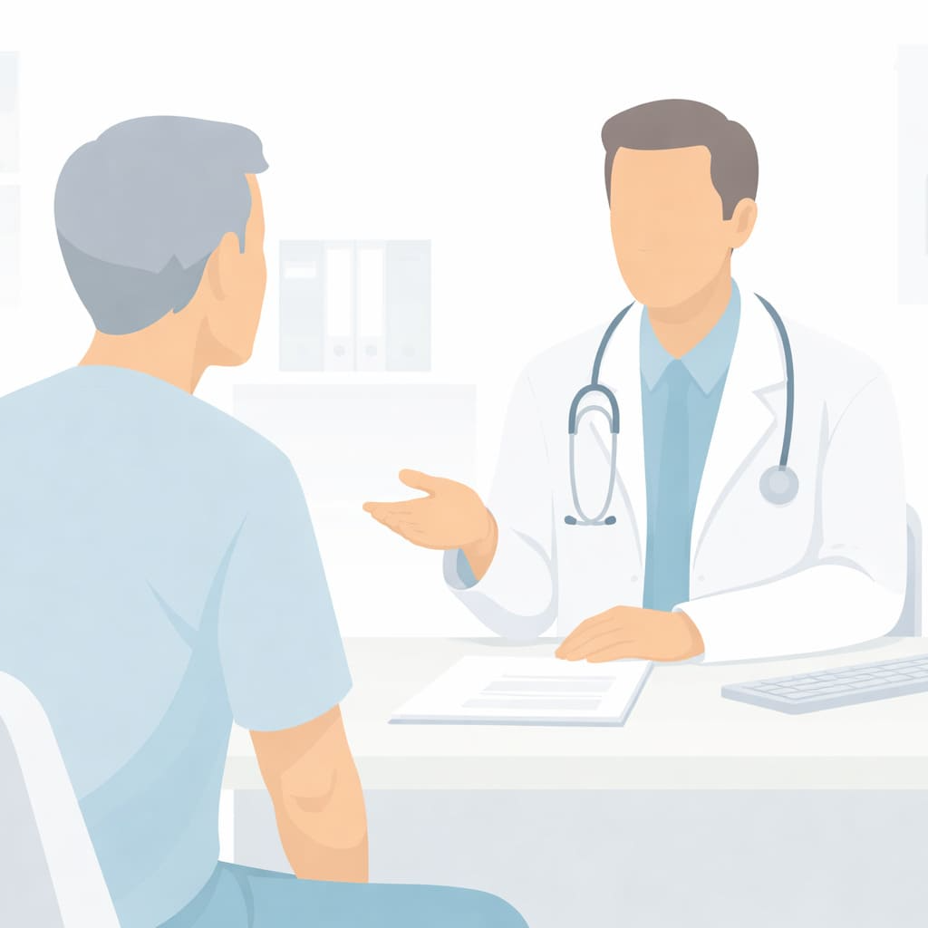 Ärztliches Beratungsgespräch zur Schlaftherapie