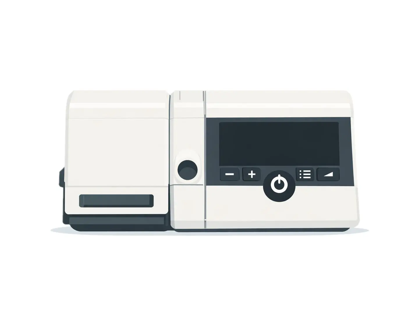 Löwenstein prisma SMART MAX mit Display und Bedienelementen Löwenstein prisma SMART MAX in Frontansicht